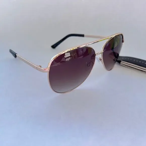 New Quay Vivienne Oversized Aviator Sunglasses Gold Brown Rare New Quay Vivienne Oversized Aviator Sunglasses Gold Brown Rare main image 3